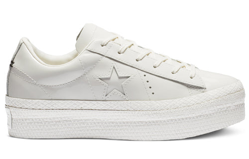 (WMNS) Converse One Star Platform Low 'Vintage White' 562605C