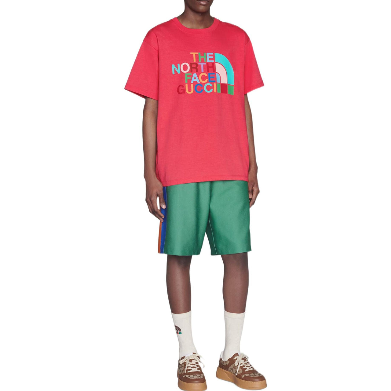 Gucci x The North Face Cotton T-Shirt 'Pink' 616036-XJDTV-5519
