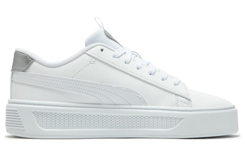 (WMNS) PUMA SmashPlatform V3 Pop Up Metallics 'White' 392504-02