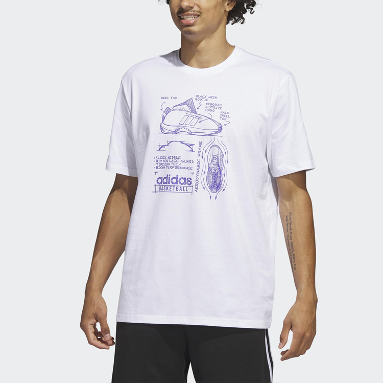 adidas Kobe Crazy 1 T-Shirts 'White' IA3264