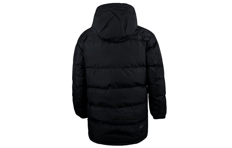 Converse Mid-Length Down Fill Puffer Jacket 'Black' 10019323-A03
