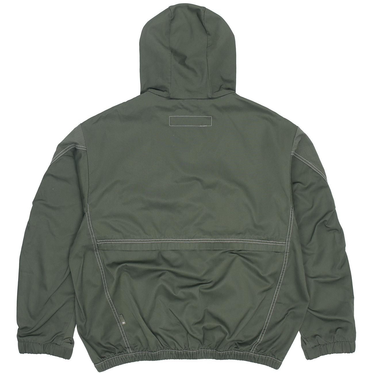 Men's adidas originals Ww Hooded Jkt Sports Embroidered Logo Cargo Solid Color Hooded Jacket Army Green HM8017