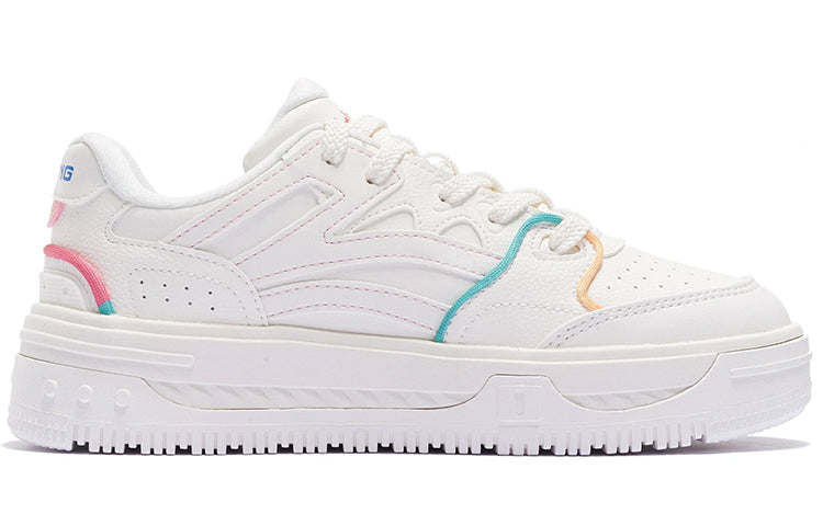 (WMNS) Li-Ning Floating 'White Multi' AGCS078-3
