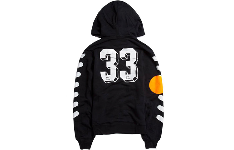 Nike x Off-White Hoodie 'Black Total Orange' AA3257-010