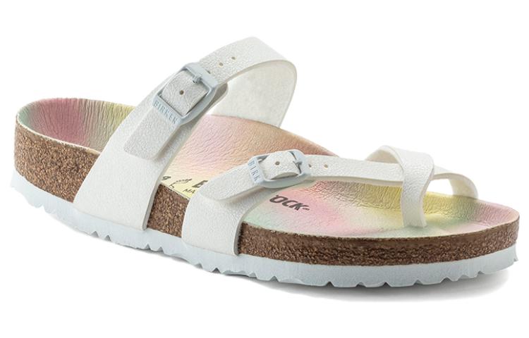 Birkenstock Mayari Vegan Birko-Flor Nubuck Sandals 'White' 1021187