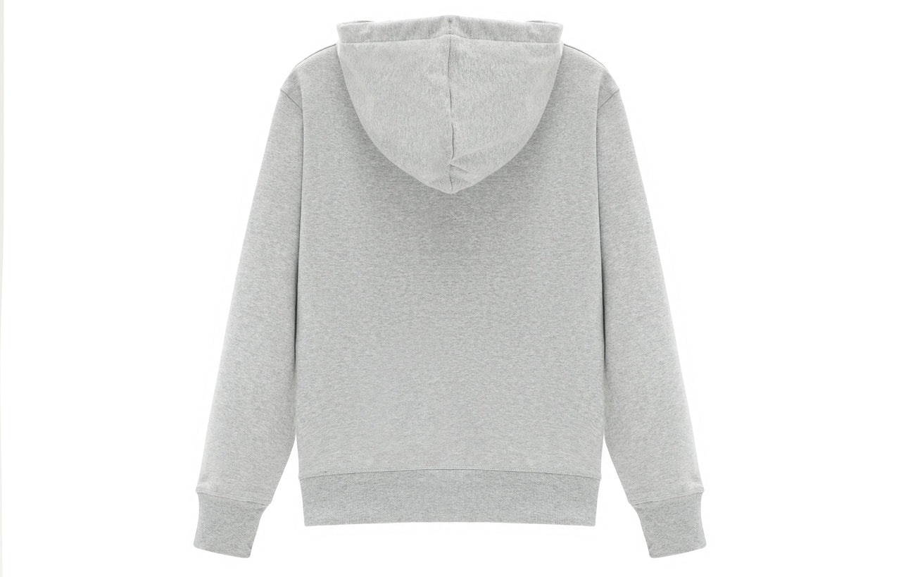 New Balance Stacked Logo French Terry Hoodie Asia Sizing 'Athletic Grey' AMT31537-AG
