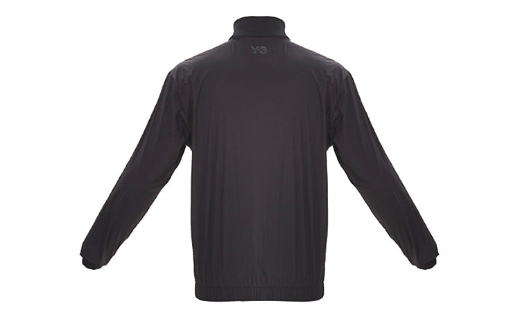 Men's Y-3 TRVL Stretch Jacket Stand Collar Casual Zipper Long Sleeves Black FS3351