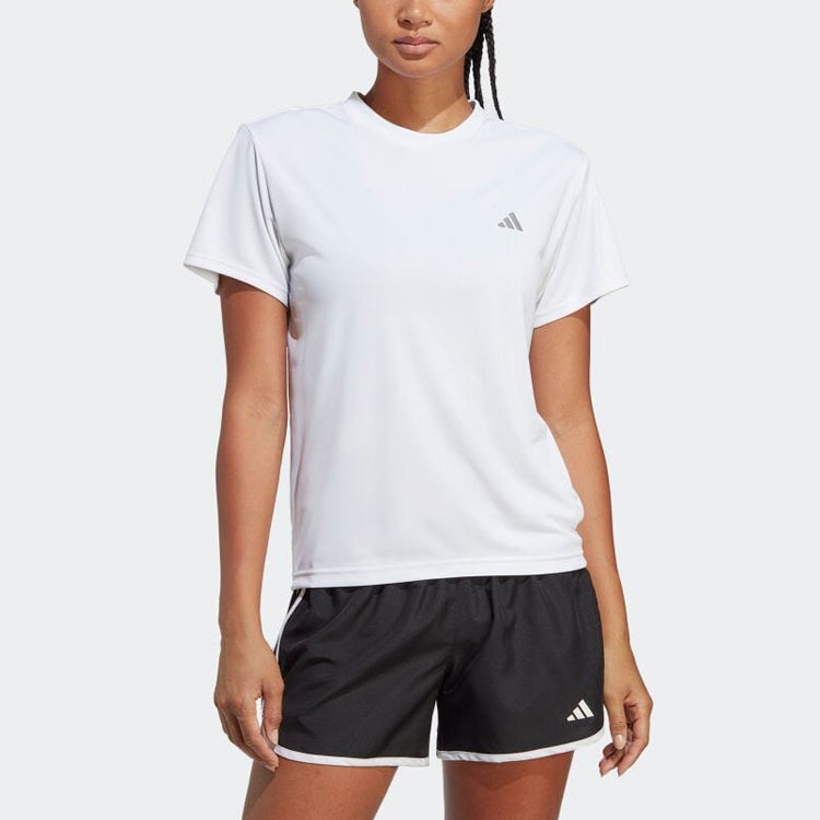 (WMNS) adidas Run It T-Shirts 'White' HZ0112