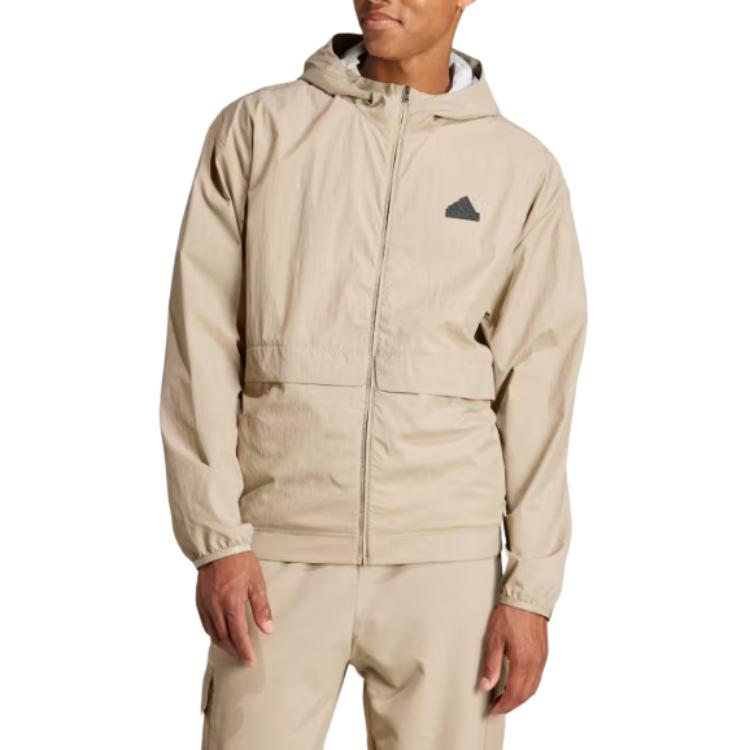 adidas City Escape Full-Zip Hoodie Asia Sizing 'Beige' IS9284