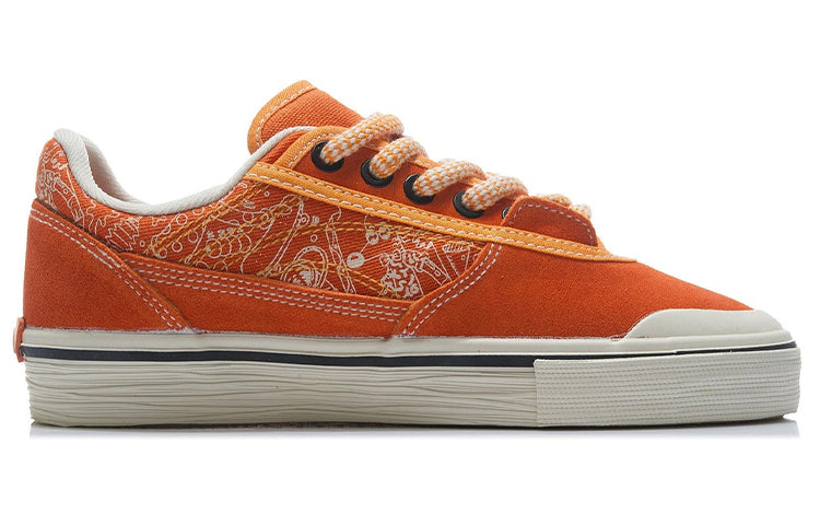 (WMNS) Li-Ning Skate Shoes x STEVEN HARINGTON 'Orange White' AECR106-1