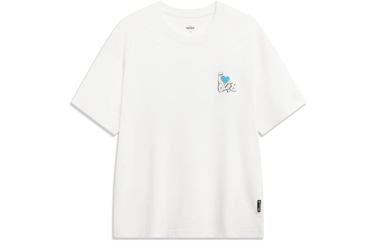 Li-Ning x Disney Oswald Graphic T-shirt 'White' AHST317-5