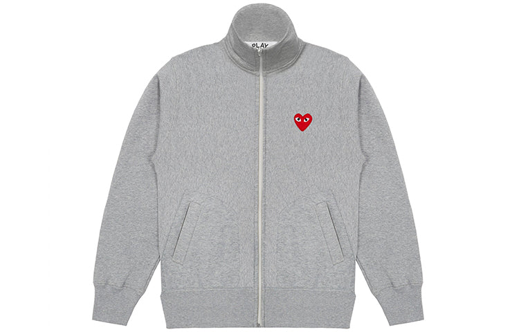 (WMNS) COMME des GARCONS PLAY 5 Hearts Full Zip Jacket 'Grey' AZ-T251-051-1