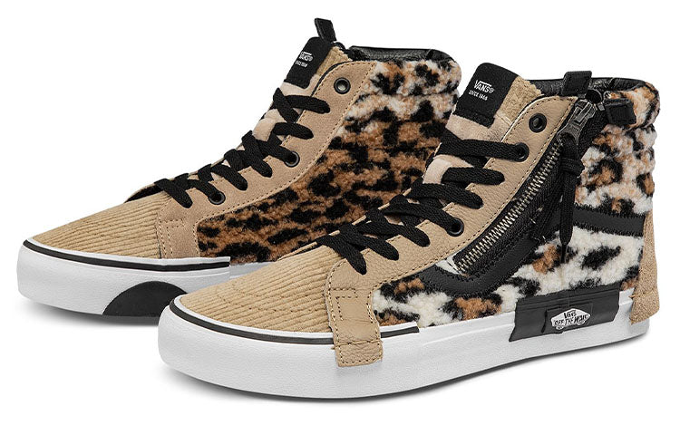 Vans Unisex SK8-HI CAP Mid-Top Sneakers Brown/Black VN0A3WM1ABH