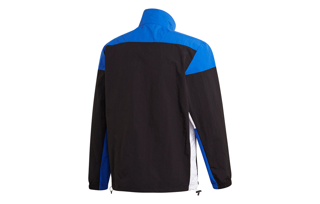 adidas ZNE TTOP WVN Colorblock Stand Collar Sports Jacket Black FR7143