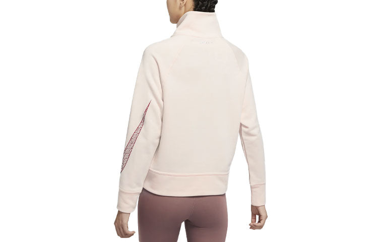 (WMNS) Nike CNY New Year's Edition Casual Sports Solid Color Half Zipper Stand Collar Hoodie Jacket Soft Orange DQ5371-866