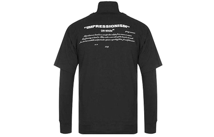 Off-White Pattern Printing Zipper lapel Long Sleeves OMAB027R191850081088