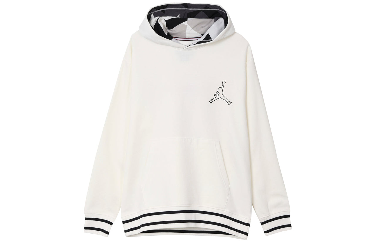 Air Jordan Jumpman Fleece Hoodie 'White Black' FD7403-133