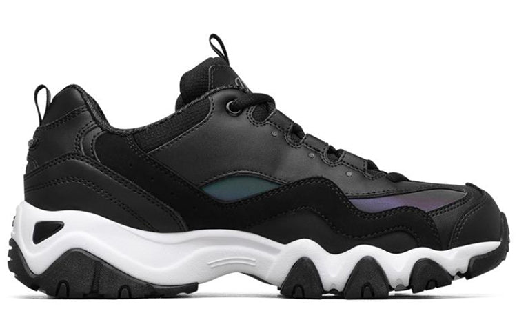 (WMNS) Skechers D'lites 2.0 Running Shoes Black/White 66666324-BKMT