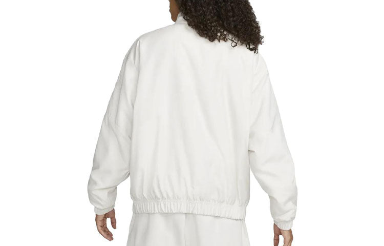Nike Swoosh Satin Bomber Jacket Asia Sizing 'Phantom White' DN1267-030