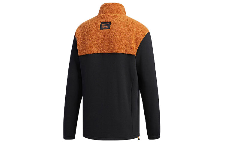 adidas neo x POKEMON Crossover Half Zipper Splicing Pullover Black FU3916