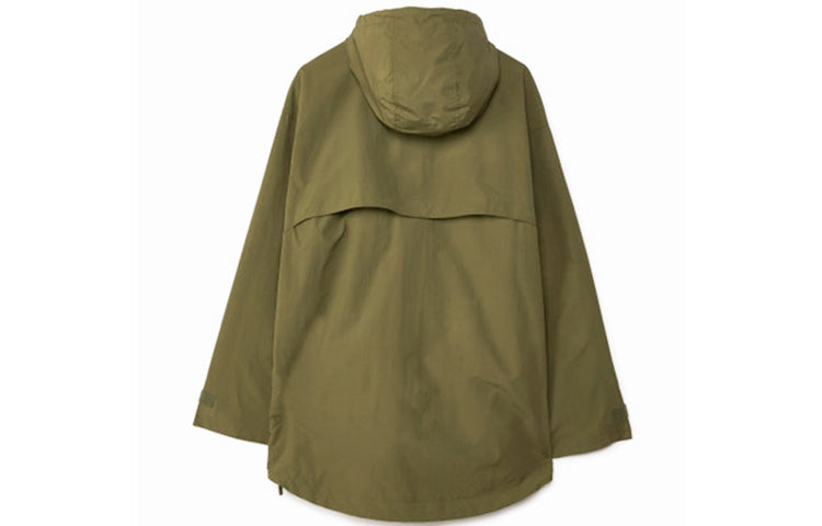 Men's Converse x Kim Jones Crossover Casual Sports Half Zipper Hooded Jacket Military Green 10021731-A02