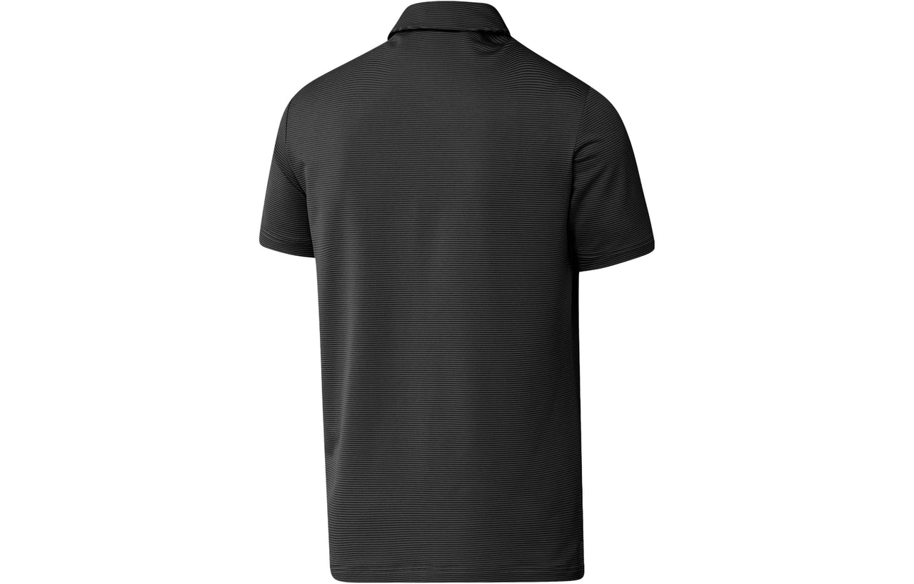 adidas Ottoman Stripe Golf Polo Shirt 'Black Grey' HA9165