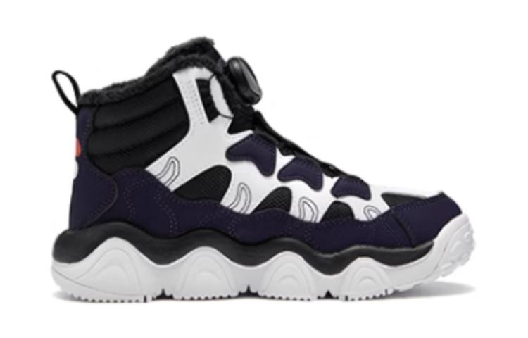 (GS) FILA High Top Shoes 'Black White' K15B342968PPW