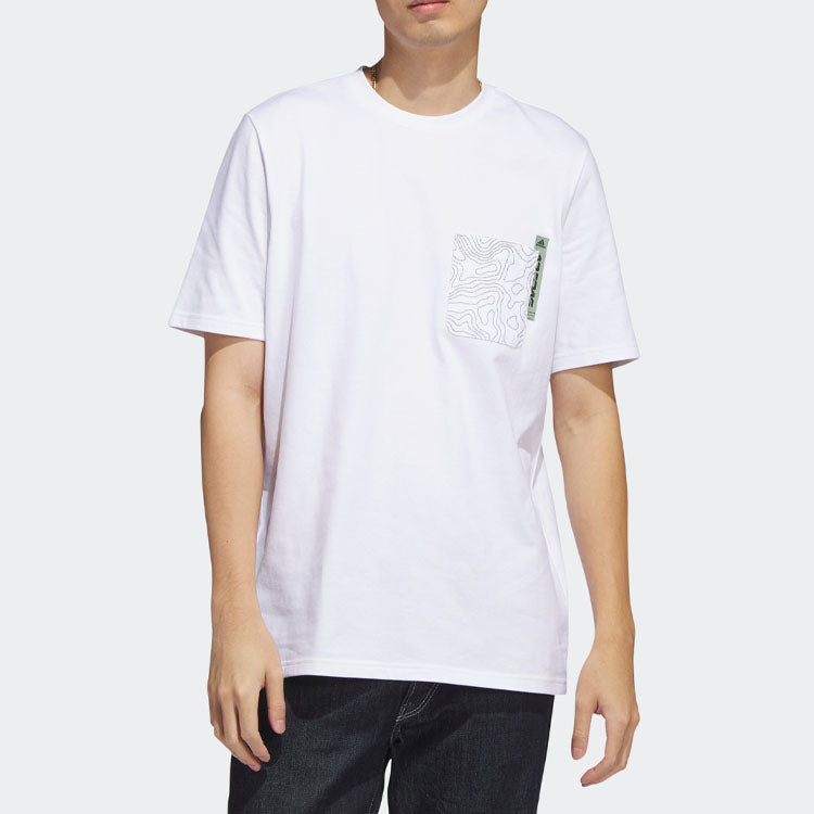 adidas City Escape Graphic Pocket Tee 'White' H49665