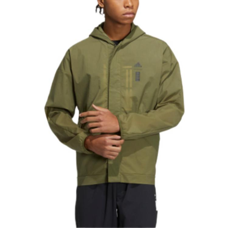adidas WJ WB Sports Hooded Jacket Olive Green HE5146