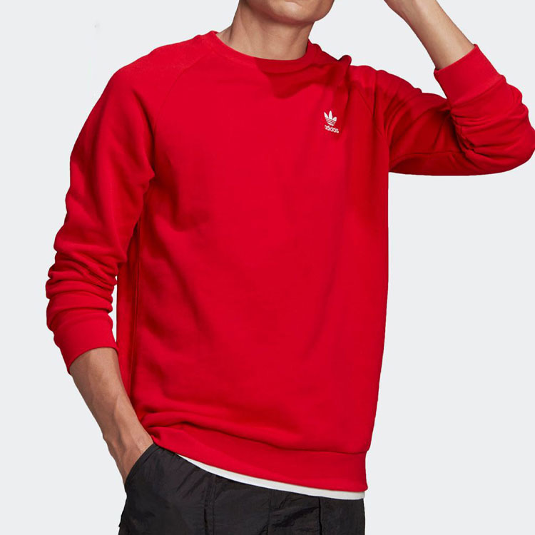adidas Trefoil Crew Hoodie 'Red' GN3412