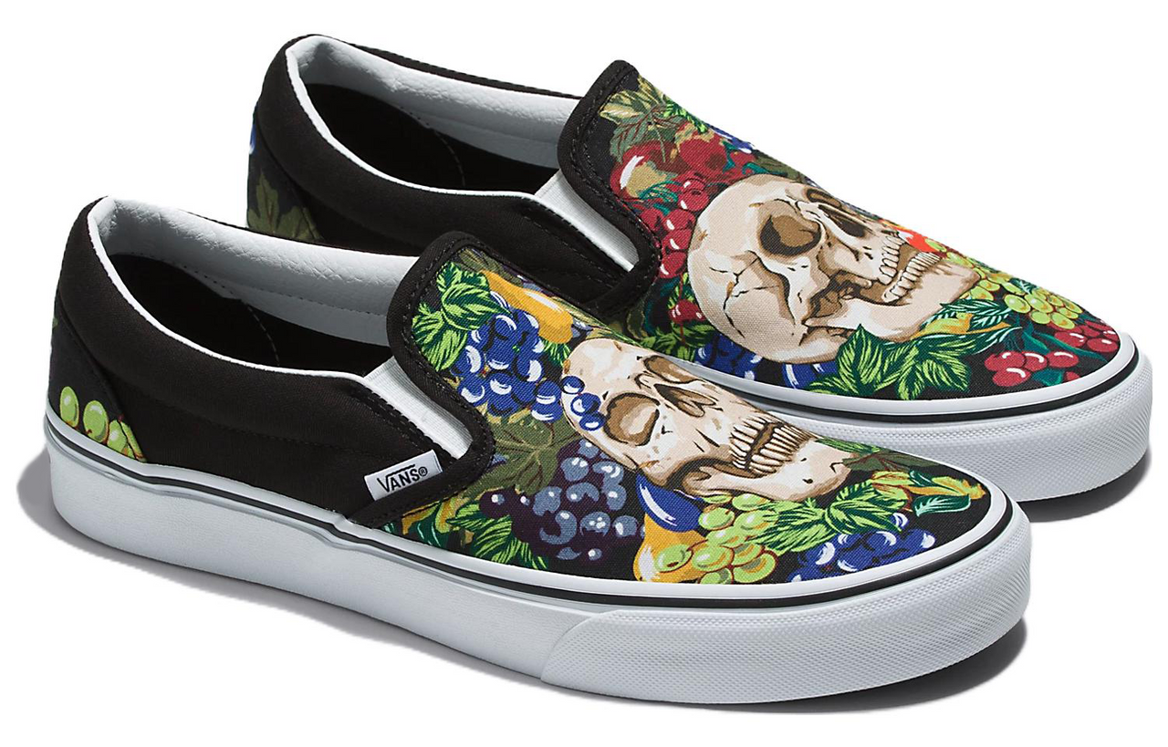 Vans Classic Slip-On Fruit Skull 'Black Multi' VN0A7Q5DY28