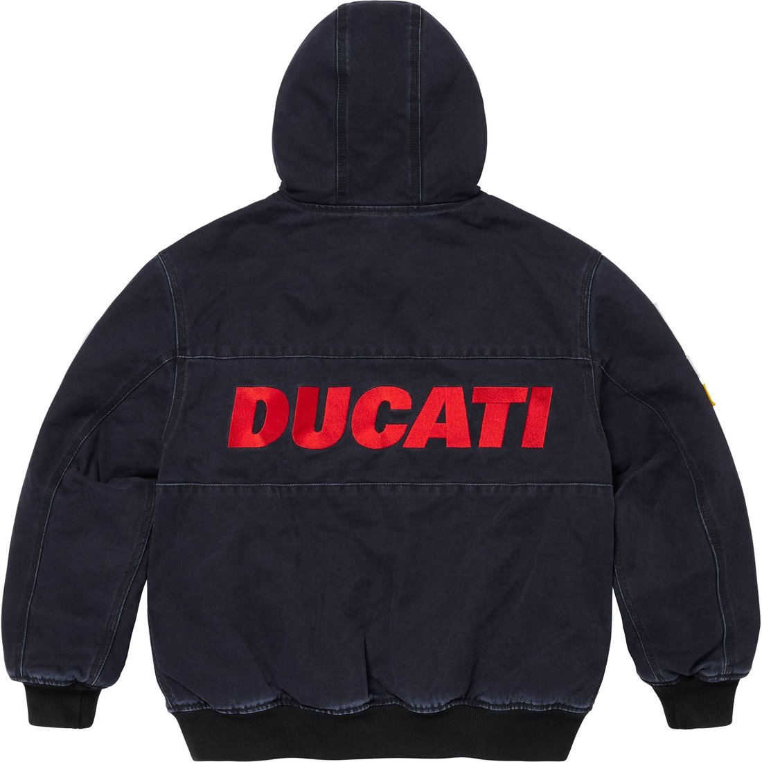 Supreme x DUCATI Hooded Racing Jacket 'Black Red' SUP-SS24-275