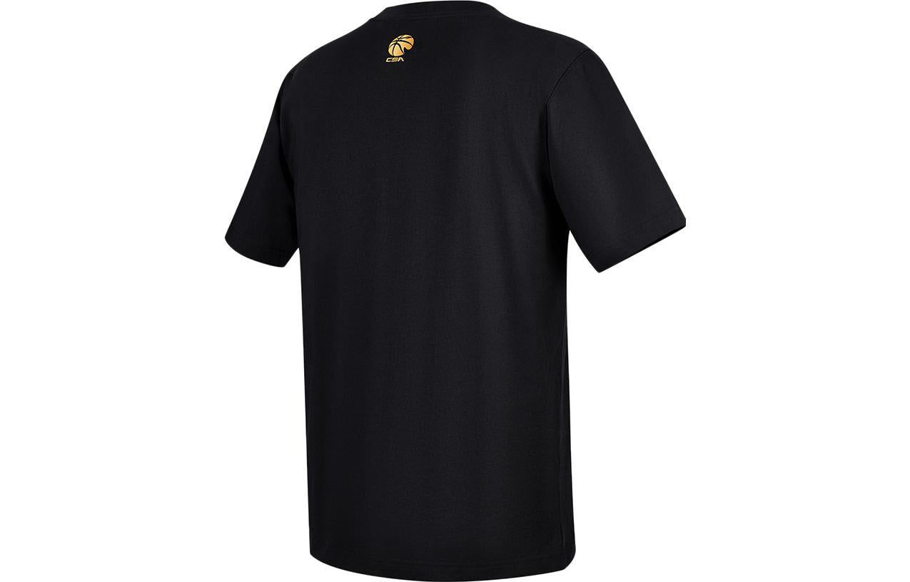 Li-Ning CBA Champions Graphic T-shirt 'Black' ATST869-1