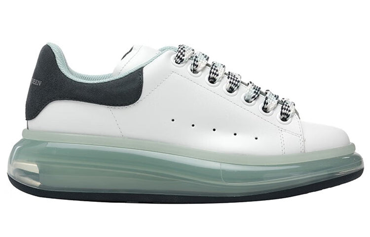 (WMNS) Alexander McQueen Transparent Sole Oversized Sneakers 'White Green' 666893WHXMA9995