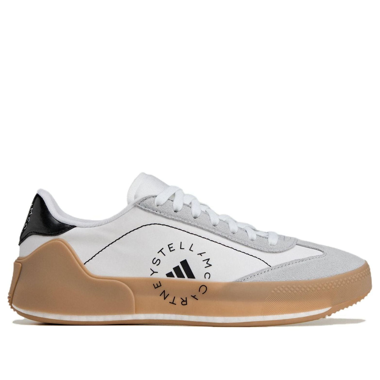 (WMNS) adidas Court Boost By Stella Mccartney 'Cloud White Charcoal Core Black' IE8768