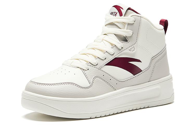 (WMNS) ANTA High Top 'White Burgundy' 922348002Q-3