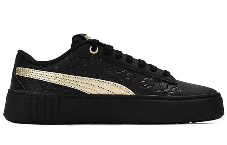 (WMNS) PUMA Smash Platform V2 'Celestial - Black Team Gold' 381156-02