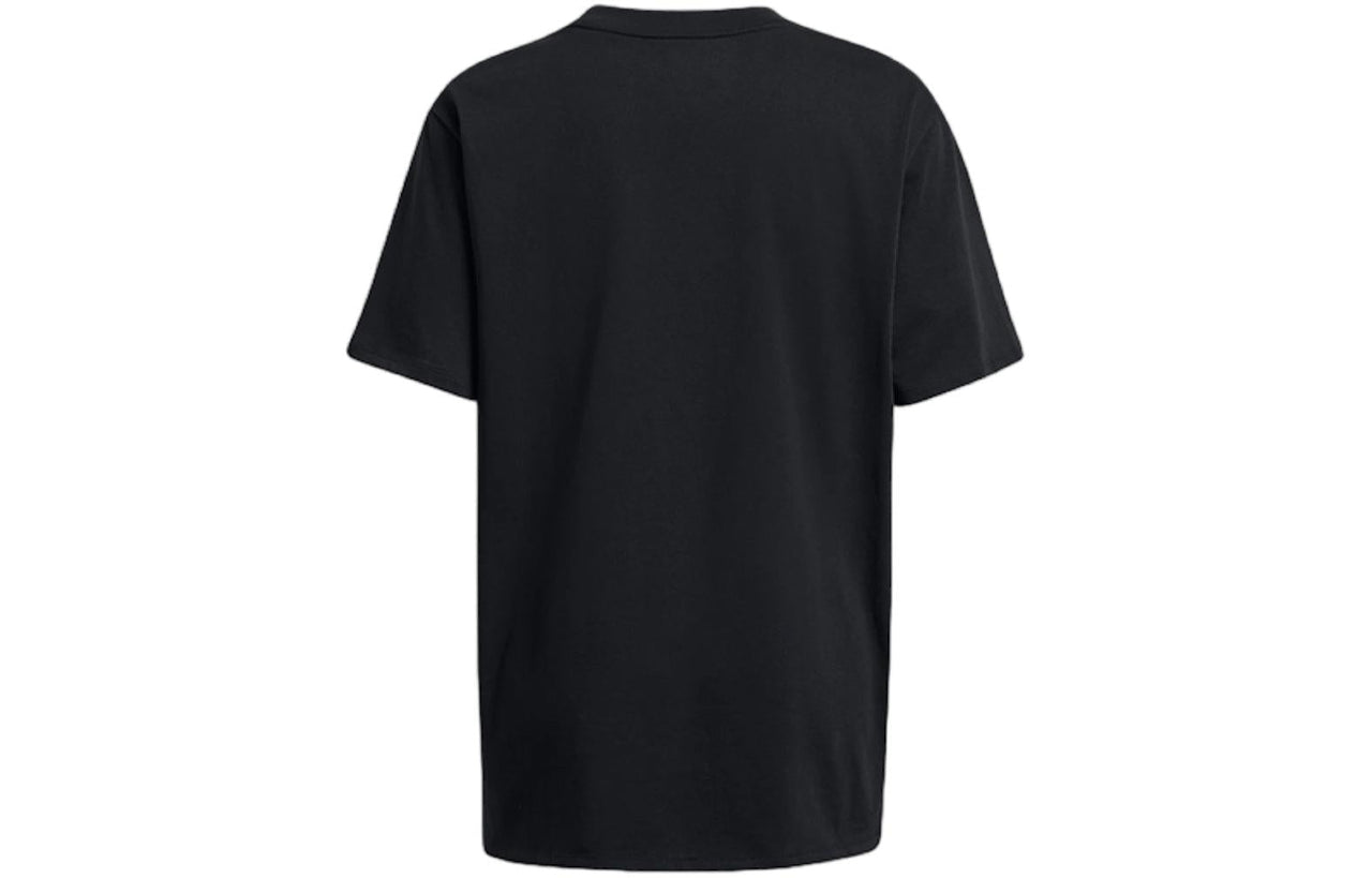 (WMNS) Under Armour Heavyweight Embroidered Patch T-shirt 'Black' 1383045-001