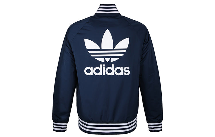 adidas originals REV Jacket Logo Printing Sports Blue DX4220