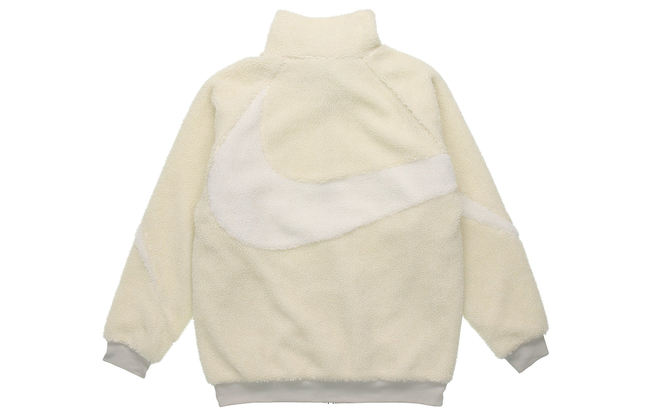 Nike Big Swoosh Reversible Boa Jacket (Asia Sizing) 'Cream White' BQ6546-070