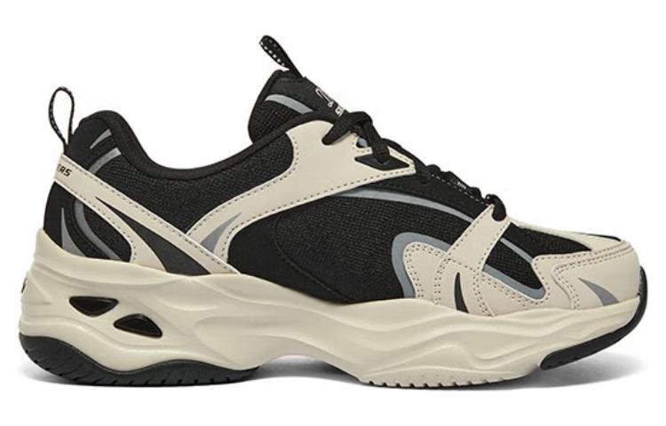 (WMNS) Skechers Monster Sport Shoes 'Beige Black' 896266-BKNT
