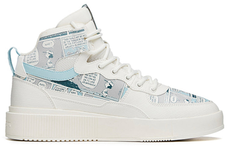 ANTA x SNOOPY Skateboarding Series Sneakers 'White Light Blue' 912138011-7