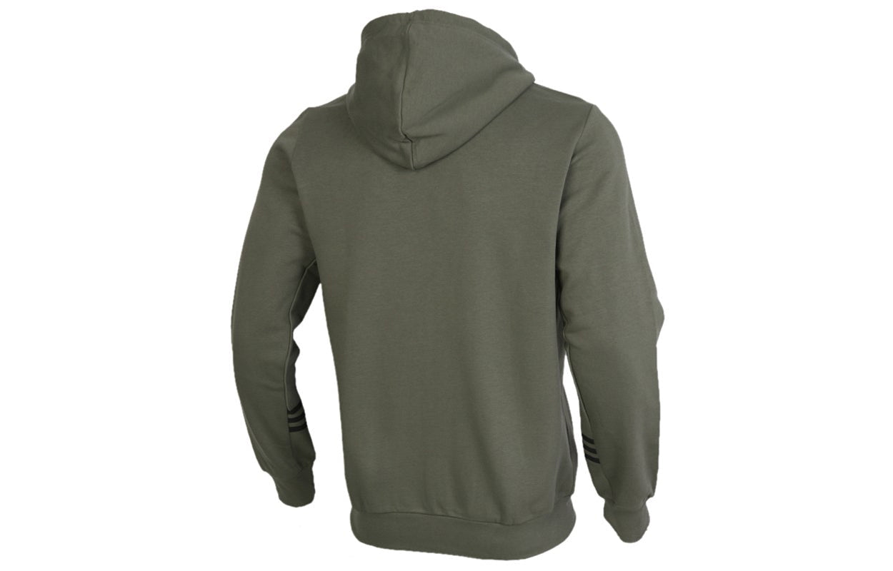 adidas M E Comf Hd Tt Knit Casual Pullover Hooded Jacket Green GD5462
