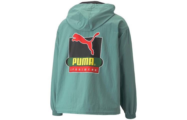 PUMA X Butter Goods Lightweight Pop Over Top Half Zip Hoodie 'Green' 534055-50