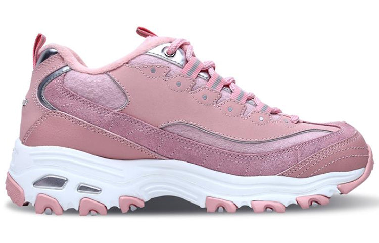 (WMNS) Skechers D'lites Sports Shoes Pink/Red/White 66666078-PNK