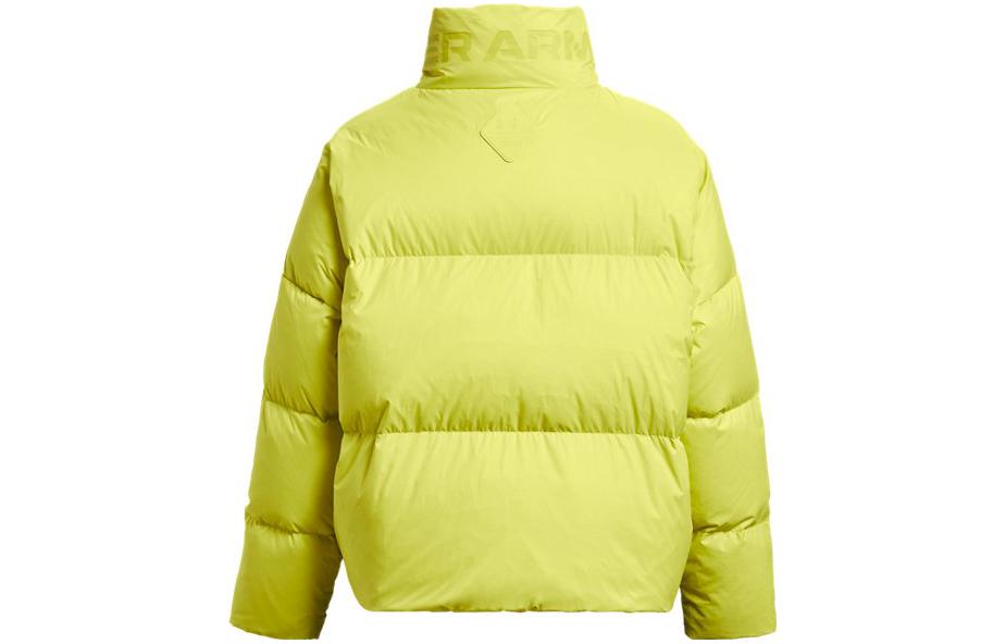 (WMNS) Under Armour ColdGear Infrared Fleece Down Jacket 'Neon Green' 1378858-743