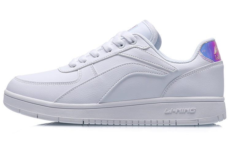 (WMNS) Li-Ning Classic Skateboarding Low 'White Laser' AGCP422-3