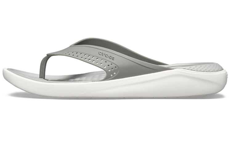 Crocs LiteRide Beach Gray Slippers 205182-06J