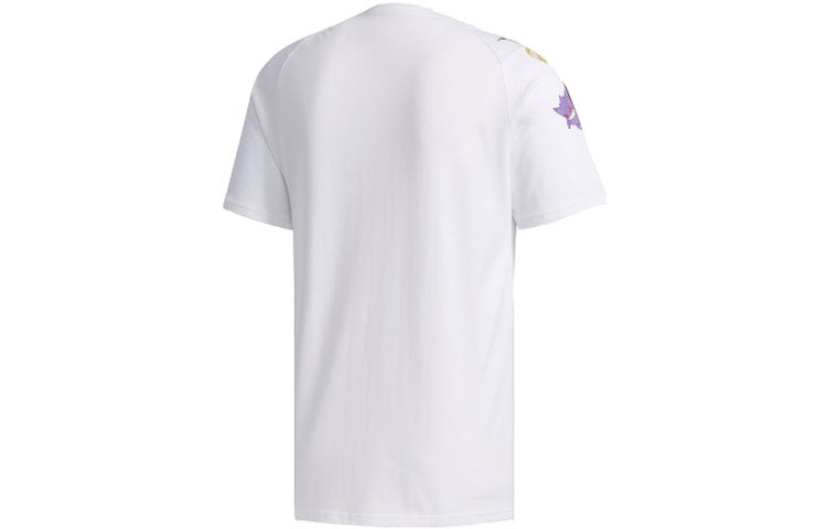 adidas neo x POKMON Crossover Series Pikachu Printing Short Sleeve White FM0320