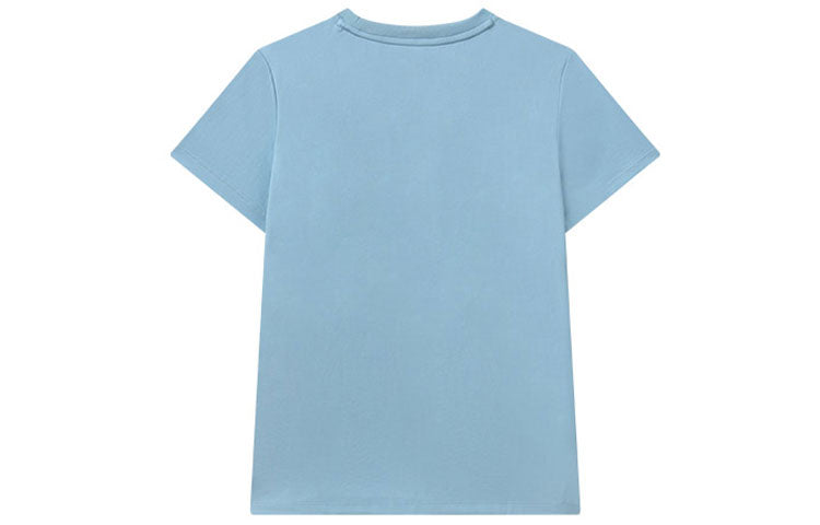 (WMNS) FILA Athletics Logo Printing Tee Blue A11W121104F-BU
